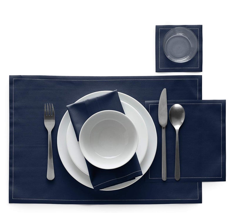 MY DRAP Cotton Dinner Napkins (11.8 x 11.8 in - 12 Per Roll, Petrol Blue) Cloth Dinner Napkins for Parties, Weddings, Dinning, Hotels, Restaurants or Events - Washable and Reusable - Image 2
